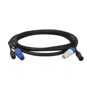 Kabel Hybryda Powercon-DMX 3m